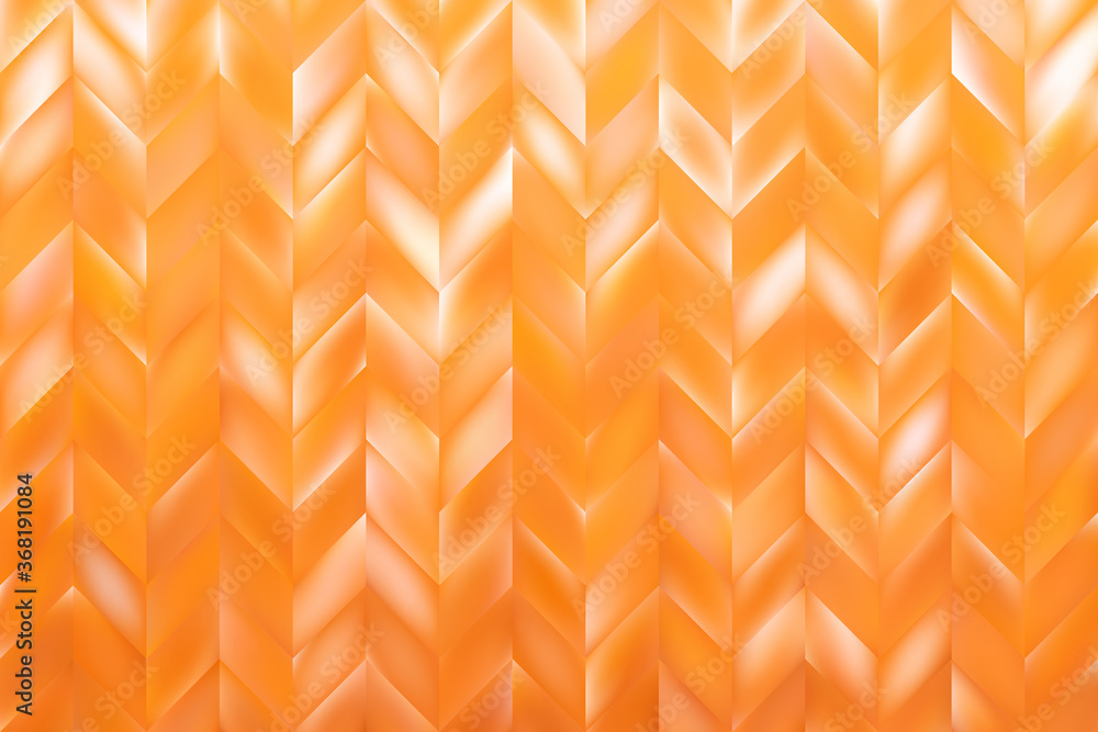 Poster abstract mosaic of orange mesh rectangle elements. natural gradient background template. modern blur