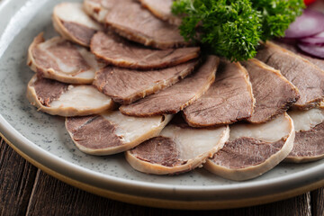 Kazakh national horse meat sausage kazy