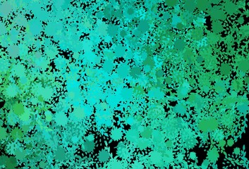 Fototapeta premium Dark Green vector template with chaotic shapes.