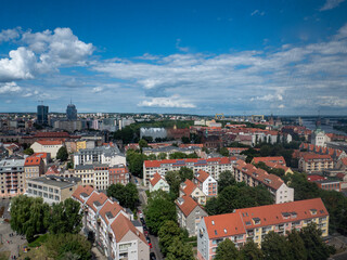 Fototapeta premium Panoramic view of Szczecin Poland