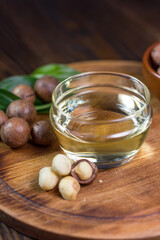 Macadamia nuts neat the can with macadamia oil.