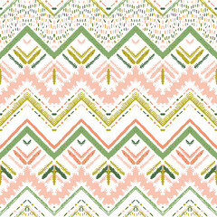 A seamless ethnic zigzag chevron vector pattern