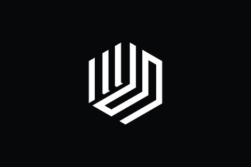 Minimal Innovative Initial WS logo and SW logo. Letter SW WS creative elegant Monogram. Premium Business logo icon. White color on black background