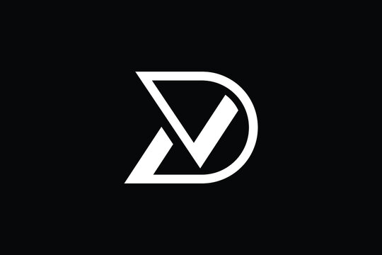 Minimal Innovative Initial DN logo and ND logo. Letter DN ND creative elegant Monogram. Premium Business logo icon. White color on black background