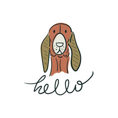 Fototapeta premium hand drawn dogs vector illustration. Perfect for kids apparel,fabric, textile, nursery decoration,wrapping paper.