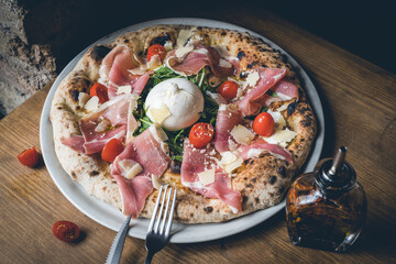 pizza on a plate