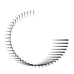 Speed Lines in arrow Form . Vector Illustration .Technology  Logo . Design element . Abstract Geometric shape . 