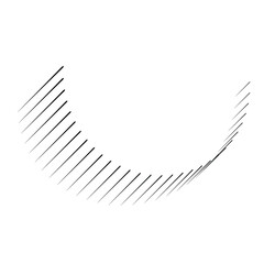Speed Lines in arrow Form . Vector Illustration .Technology  Logo . Design element . Abstract Geometric shape . 