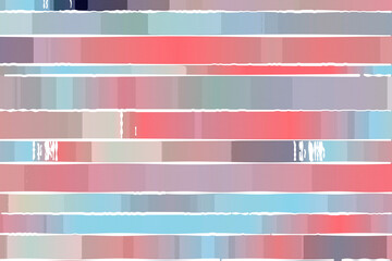 Blue, yellow, light pink and blue stripes White lines abstract paint background.