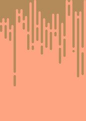 Cantaloupe color Abstract Rounded Color Lines halftone transition background illustration