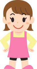 Obraz premium 女の子 立つ