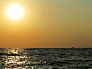 Fototapeta premium Scenic sunrise on the Black Sea coast.