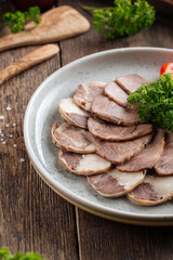 Kazakh national horse meat sausage qazy