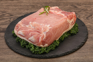 Pork meat piece for cooking