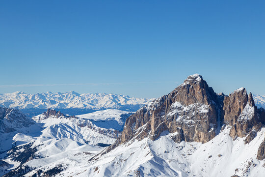 Il Sella visto dal Sass Pordoi
