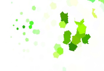 Fototapeta premium Light Green vector template with chaotic shapes.