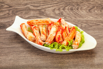 Natural luxury crab meat fillet