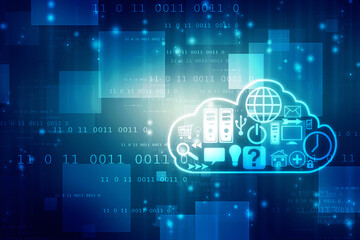 Digital Abstract technology background,2d illustration