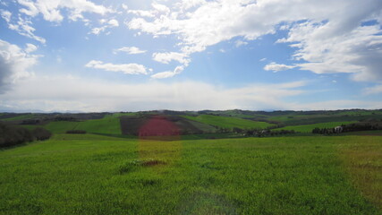 Fototapeta premium Paesaggio con nuvole