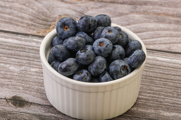 Ripe sweet tasty blueberries heap