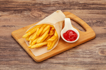 French Fry with tomato sauce