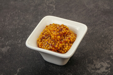 Dijon mustard sauce with seeds