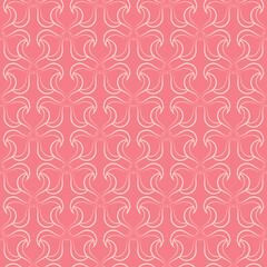 Beige abstract seamless print on pink background