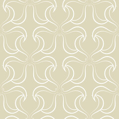 Abstract seamless background. White print on olive green
