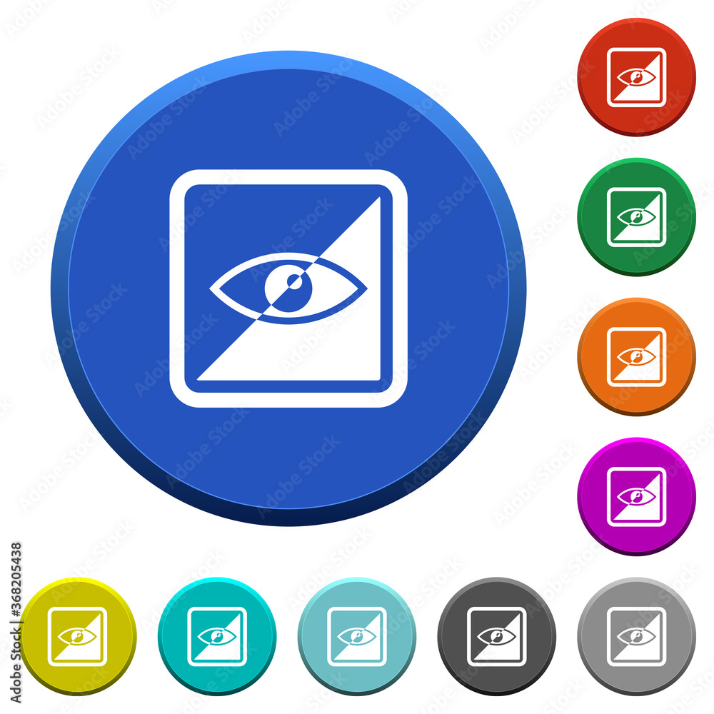 Poster invert object beveled buttons