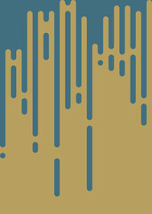 Antique Gold color Abstract Rounded Color Lines halftone transition background illustration