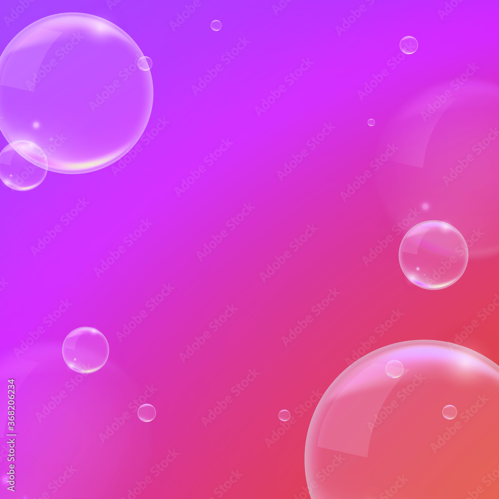 Poster vector background with bubbles . illustration with set of shining colorful abstract circles