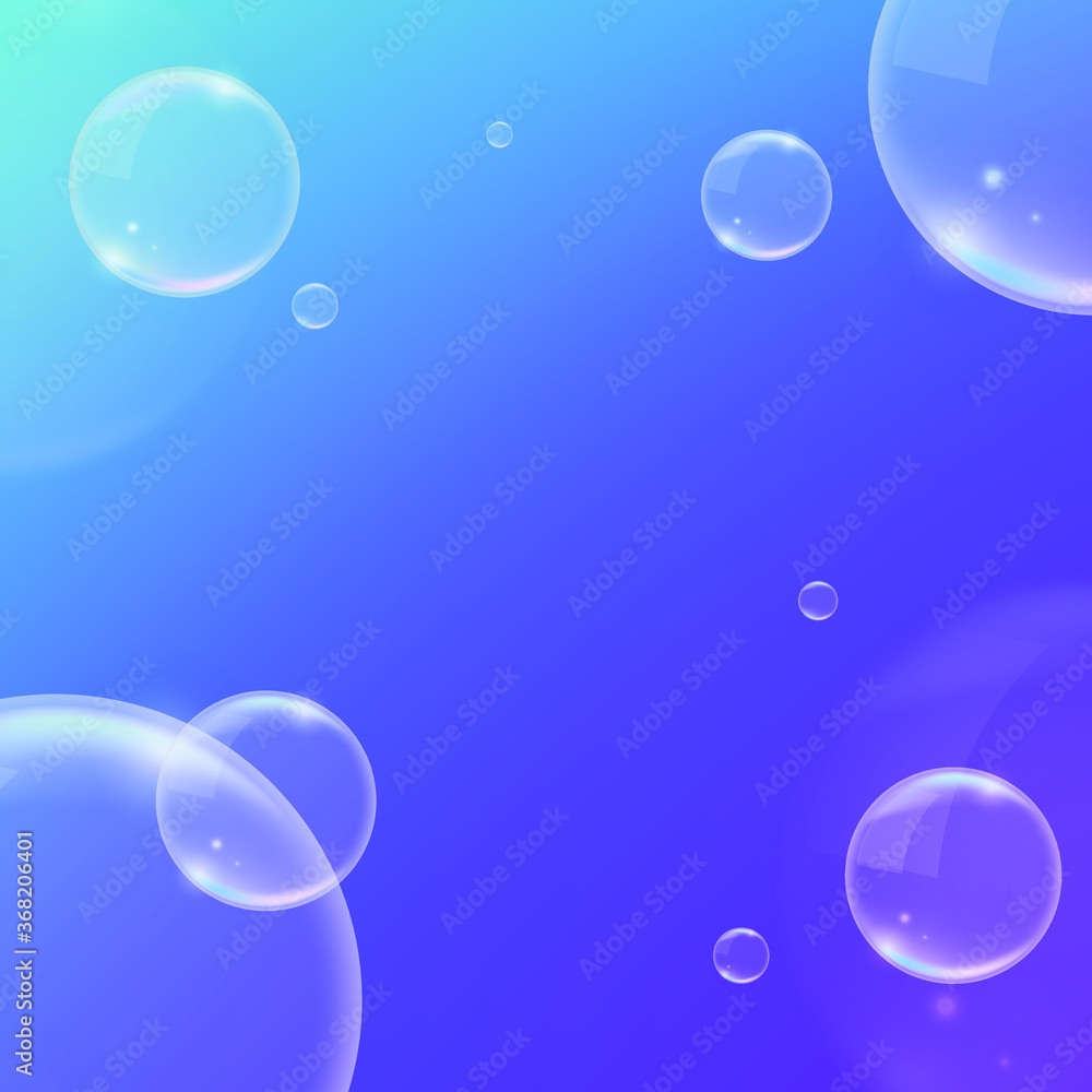 Poster vector background with bubbles . illustration with set of shining colorful abstract circles