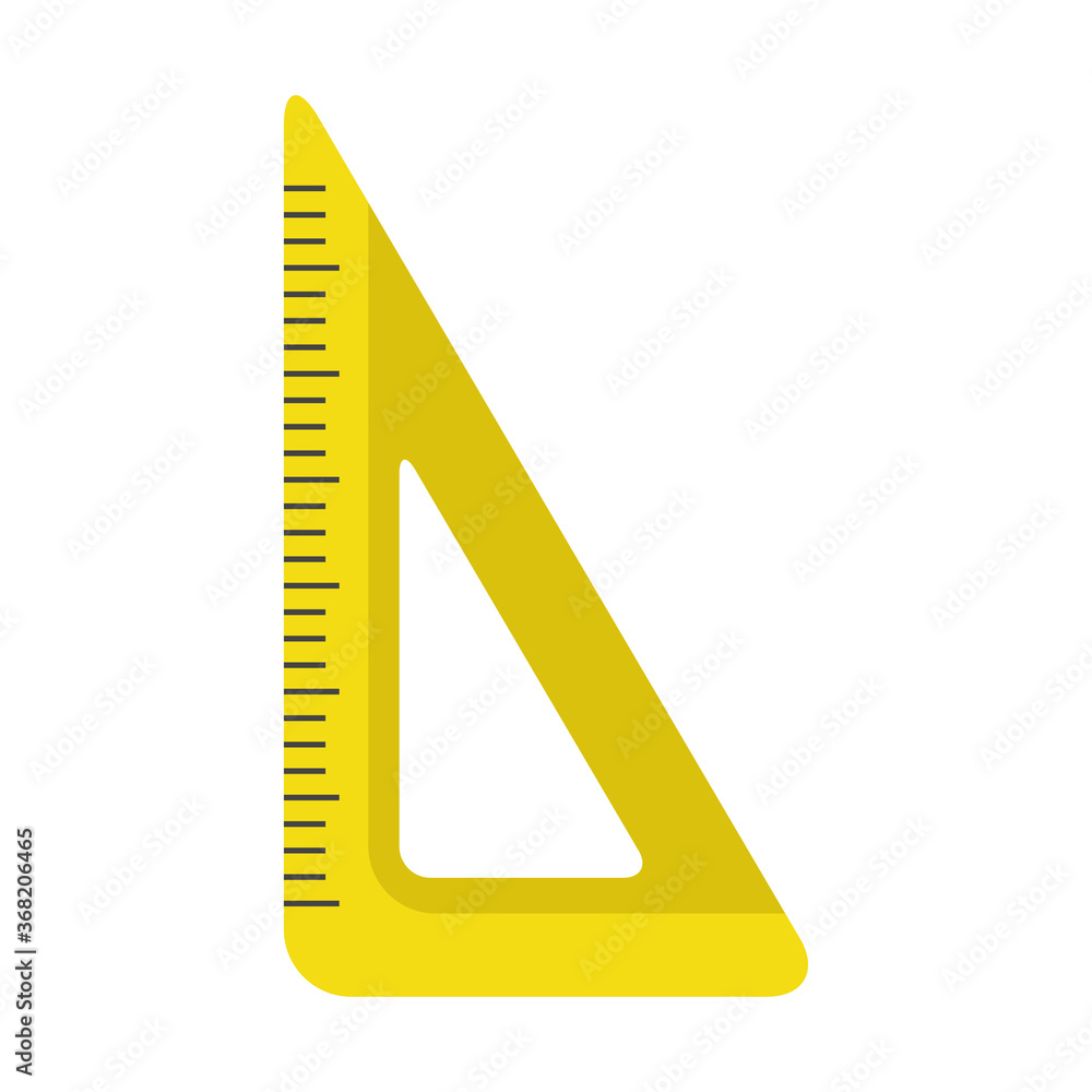 Canvas Prints triangle rule supply tool isolated icon