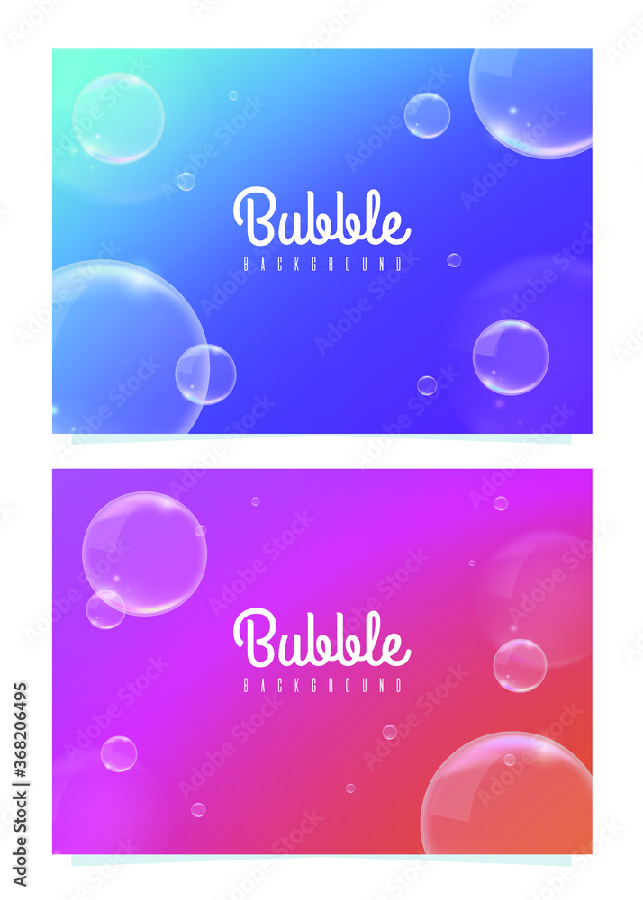 Poster vector background with bubbles . illustration with set of shining colorful abstract circles