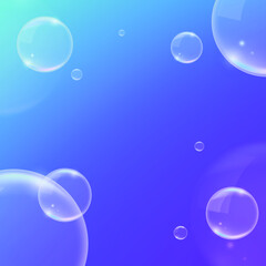Vector Background with Bubbles . Illustration with Set of Shining Colorful Abstract Circles