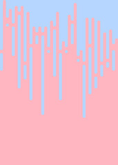 Soft Pink color Abstract Rounded Color Lines halftone transition background illustration