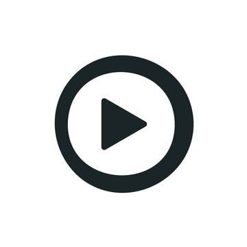 Play video icon vector. flat design best vector icon. Vector illustration.
