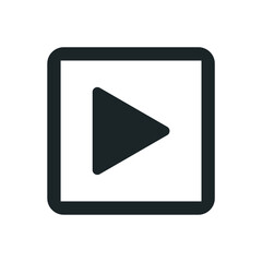 Play video icon vector. flat design best vector icon. Vector illustration.