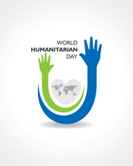 Obraz premium World Humanitarian Day observed on 19th August