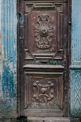 old wooden door