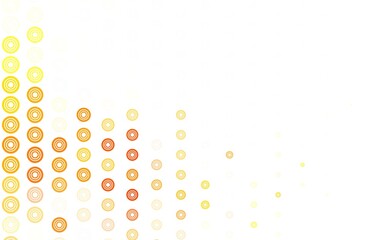 Light Green, Red vector background with bubbles.