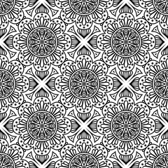Seamless pattern. Vintage decorative elements