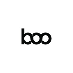 boo letter original monogram logo design