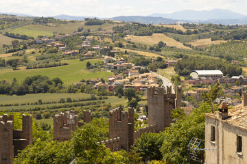 historic village on the mountain Gradara Pesaro Urbino