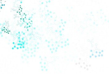 Light Green vector pattern with artificial intelligence network.