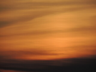 sunset in the clouds