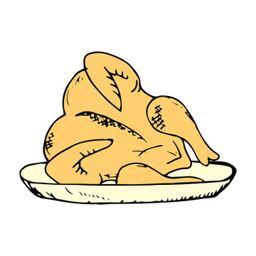 recommend clip art: Chicken Meat Hand Drawn Illustration