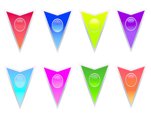 illustration bright arrows on the map 