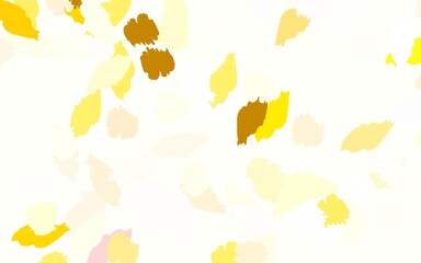 Light Green, Yellow vector backdrop with memphis shapes.