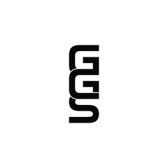 ggs letter original monogram logo design